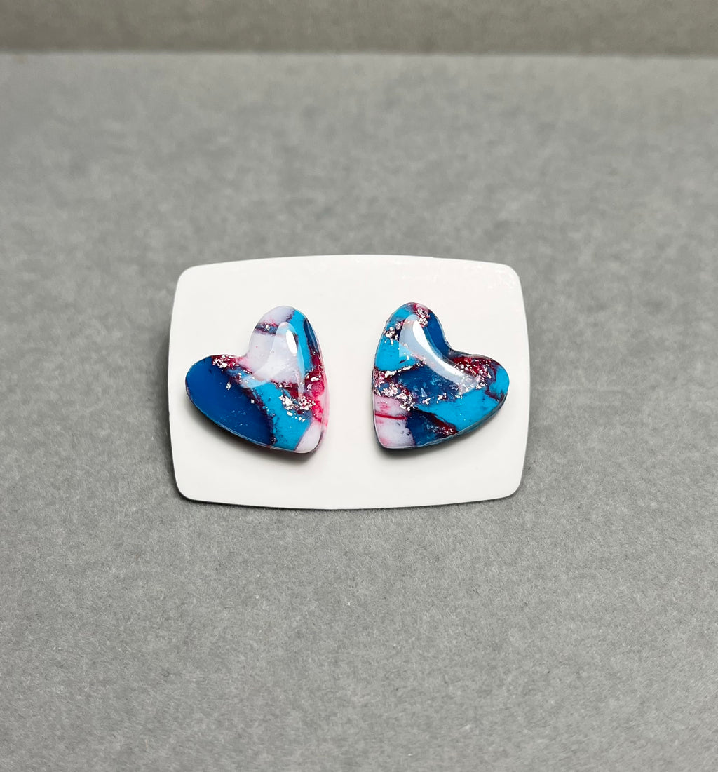 Големи обици Сърце