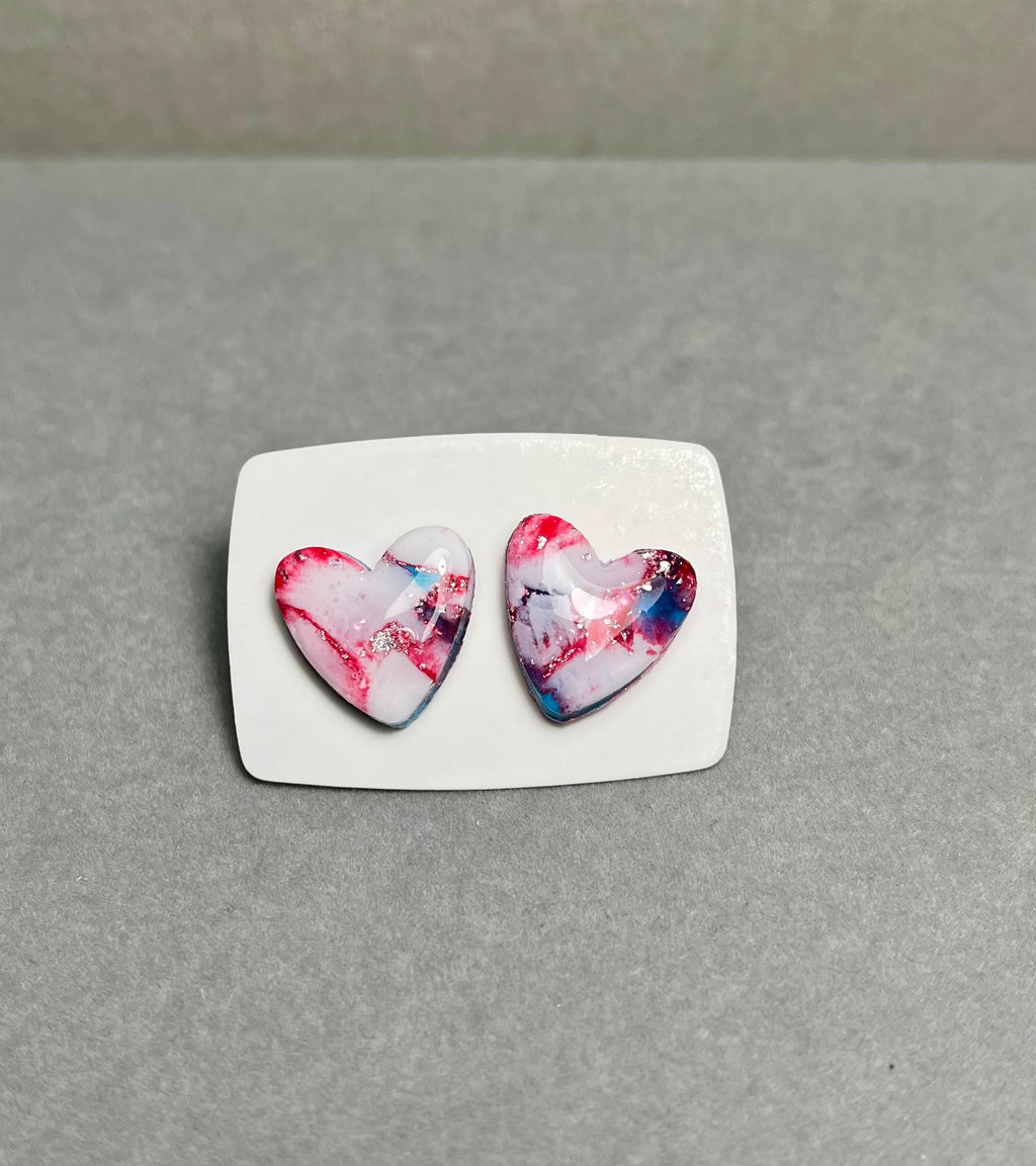 Големи обици Сърце