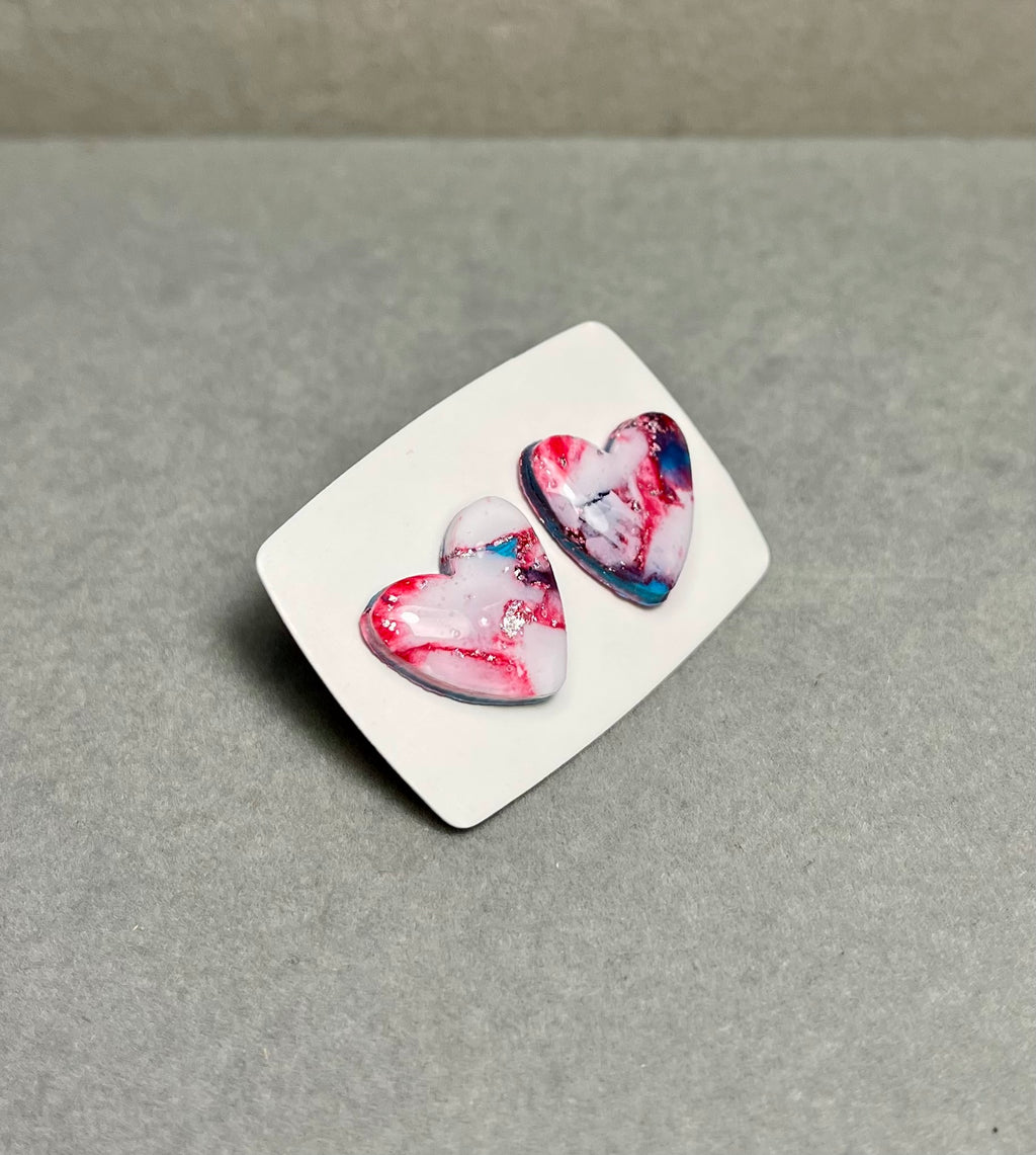 Големи обици Сърце