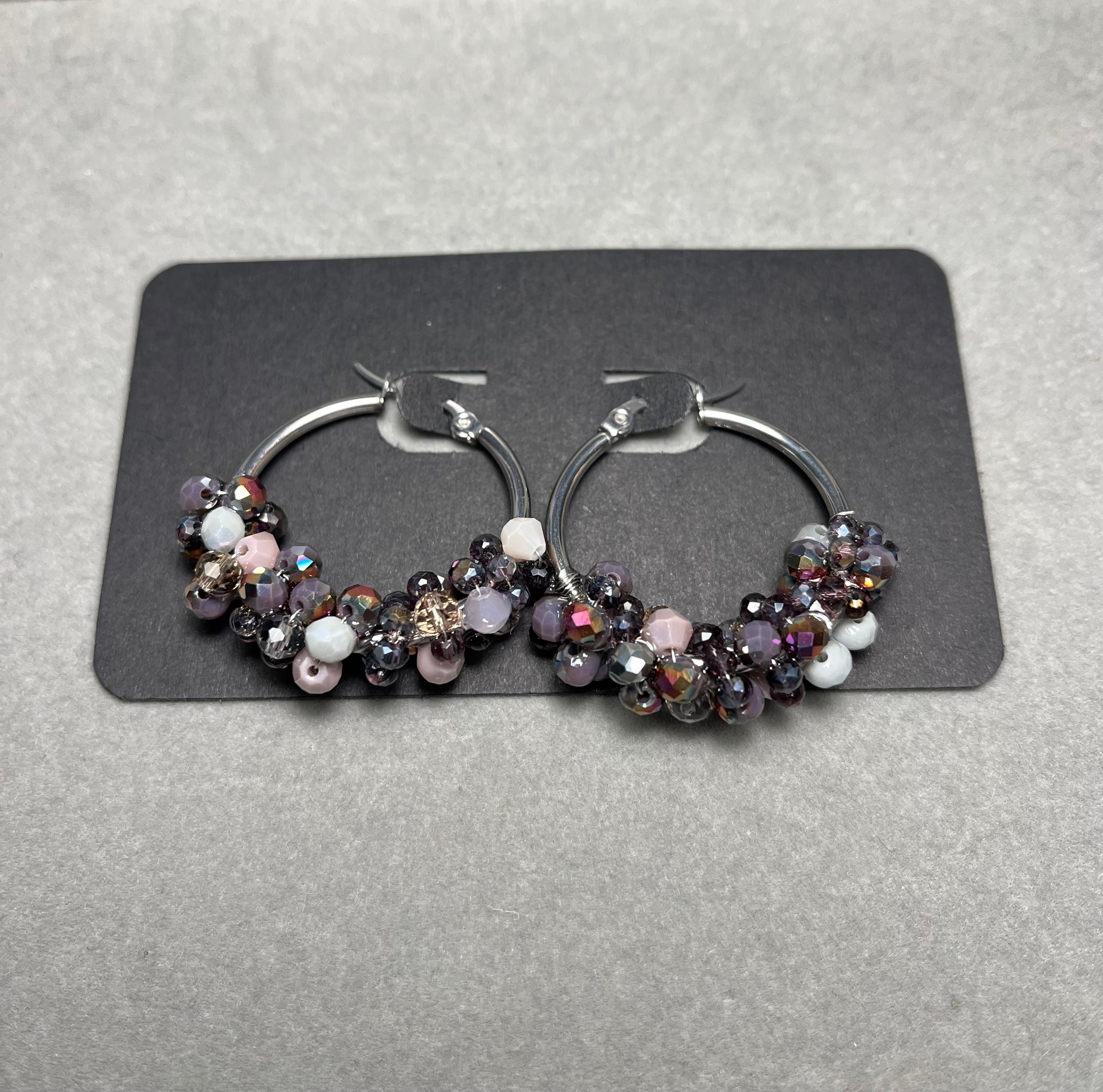 Бляскави обици тип халка