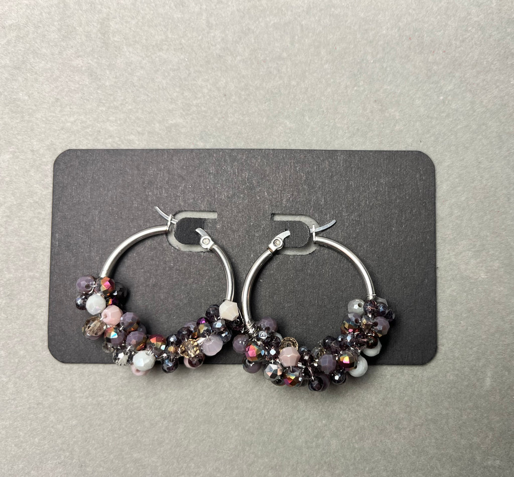 Бляскави обици тип халка