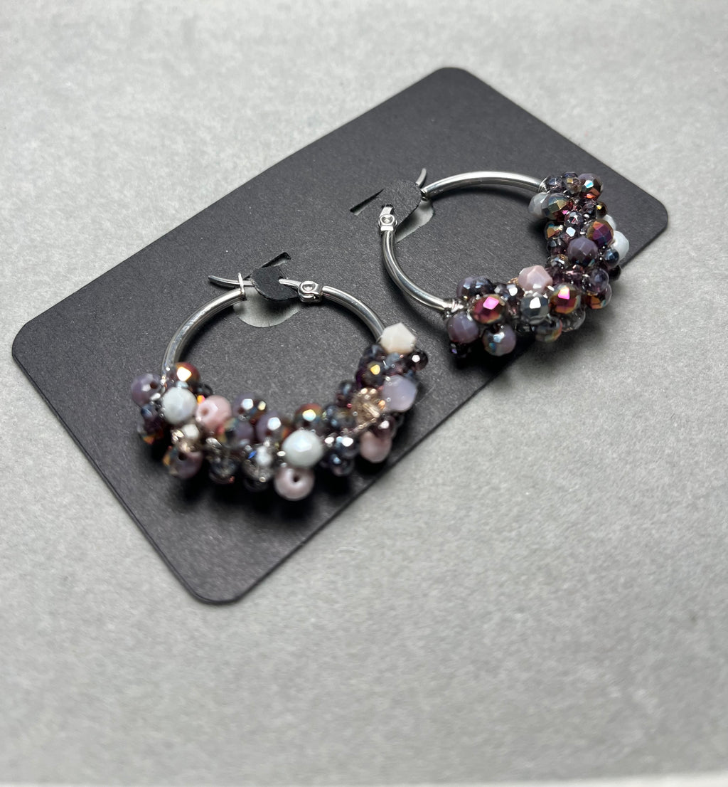 Бляскави обици тип халка