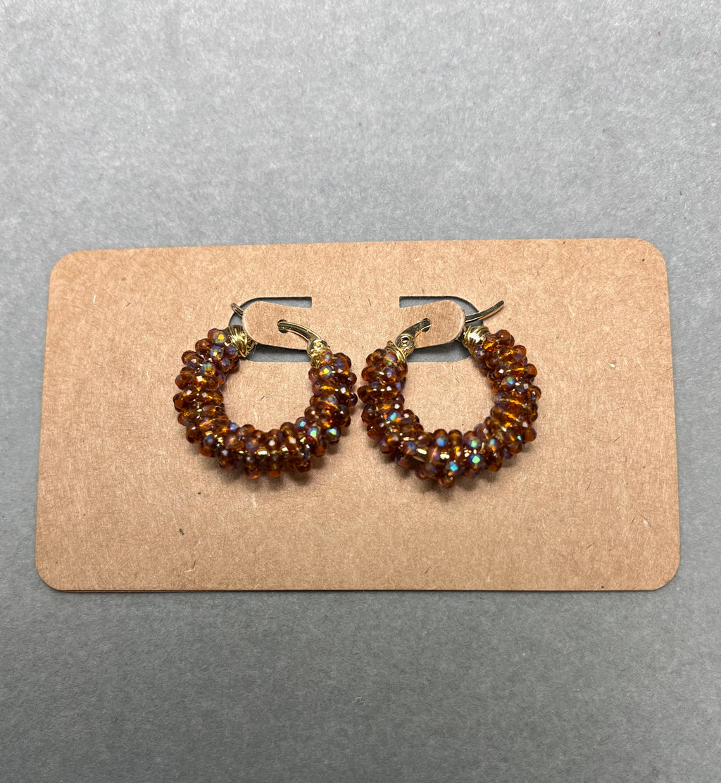 Малки есенни обици тип халка