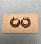 Малки есенни обици тип халка