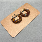 Малки есенни обици тип халка