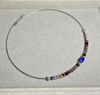 Бляскаво лилаво колие