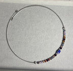 Бляскаво лилаво колие